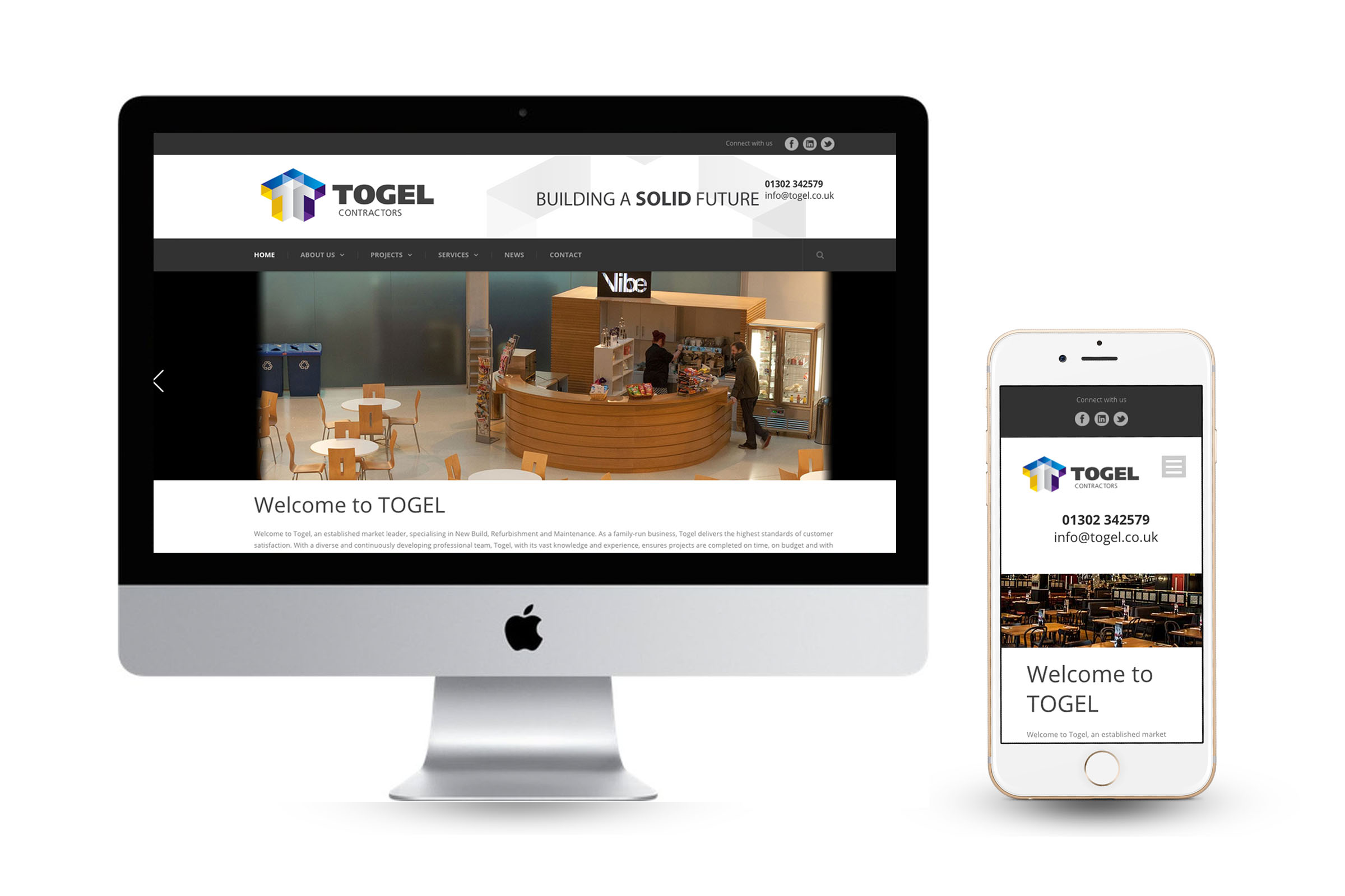 Togel - Website Design Display Desktop & Mobile
