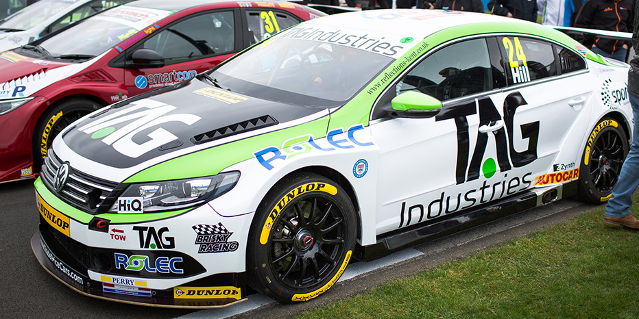 TAG BTCC Logo Design Applied on Car