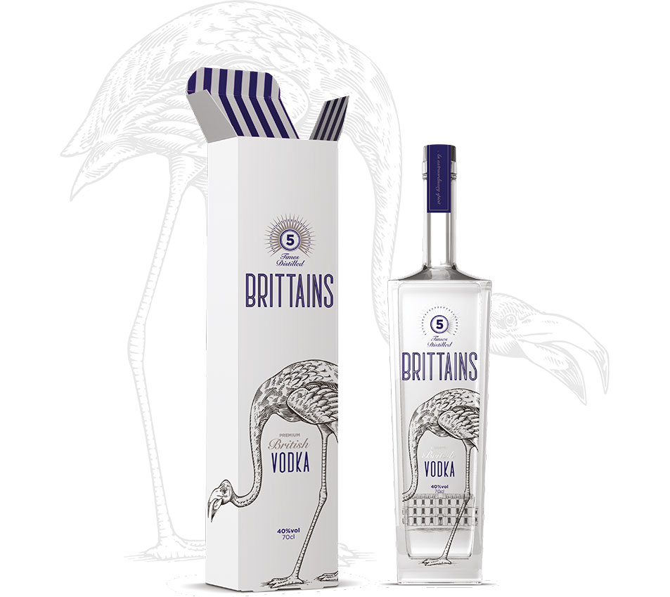 Brittains Vodka Packaging